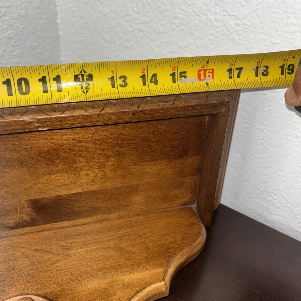 Ethan‎ Allen Vintage Wood Wall Shelf  18